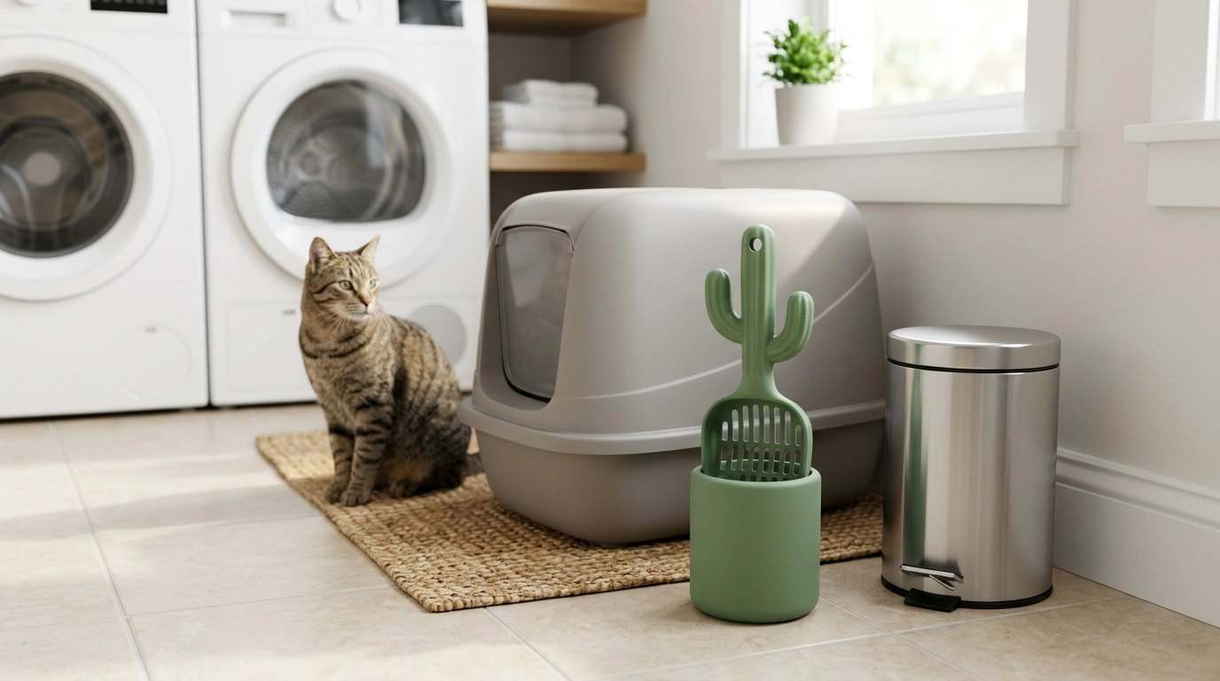 Cactus Litter Scoop with Holder: Less Mess, Faster Scoops