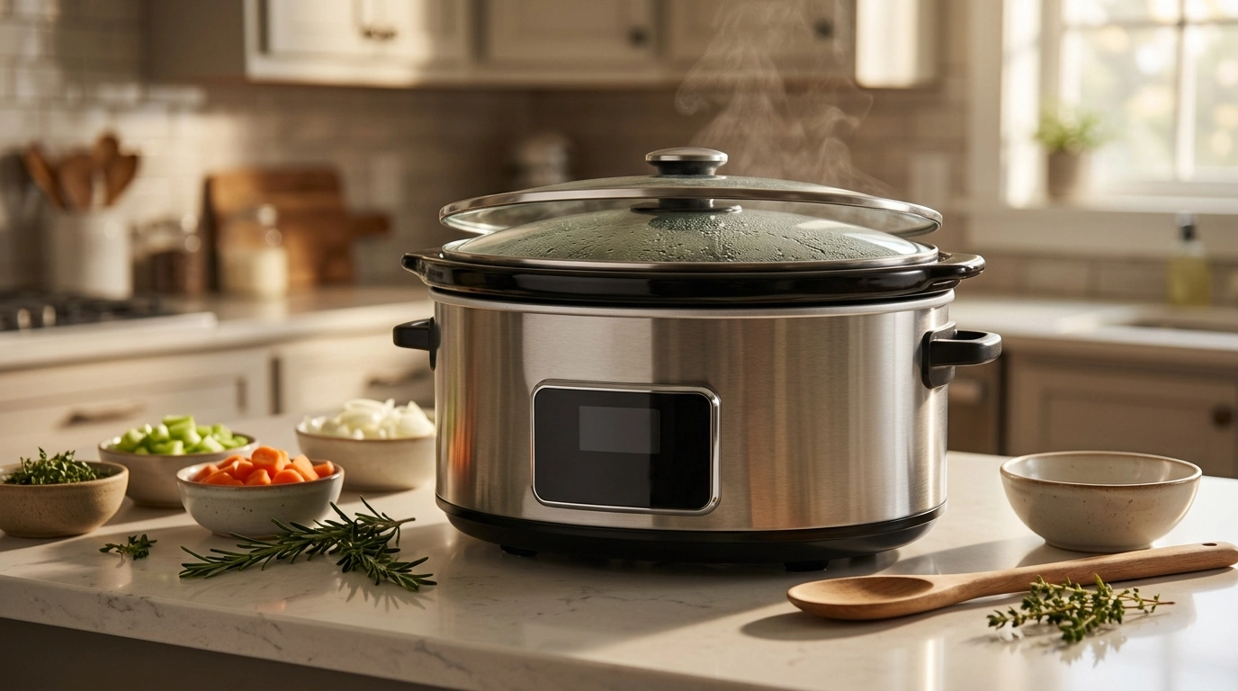 6-Quart Programmable Slow Cooker for Set-and-Forget Meals