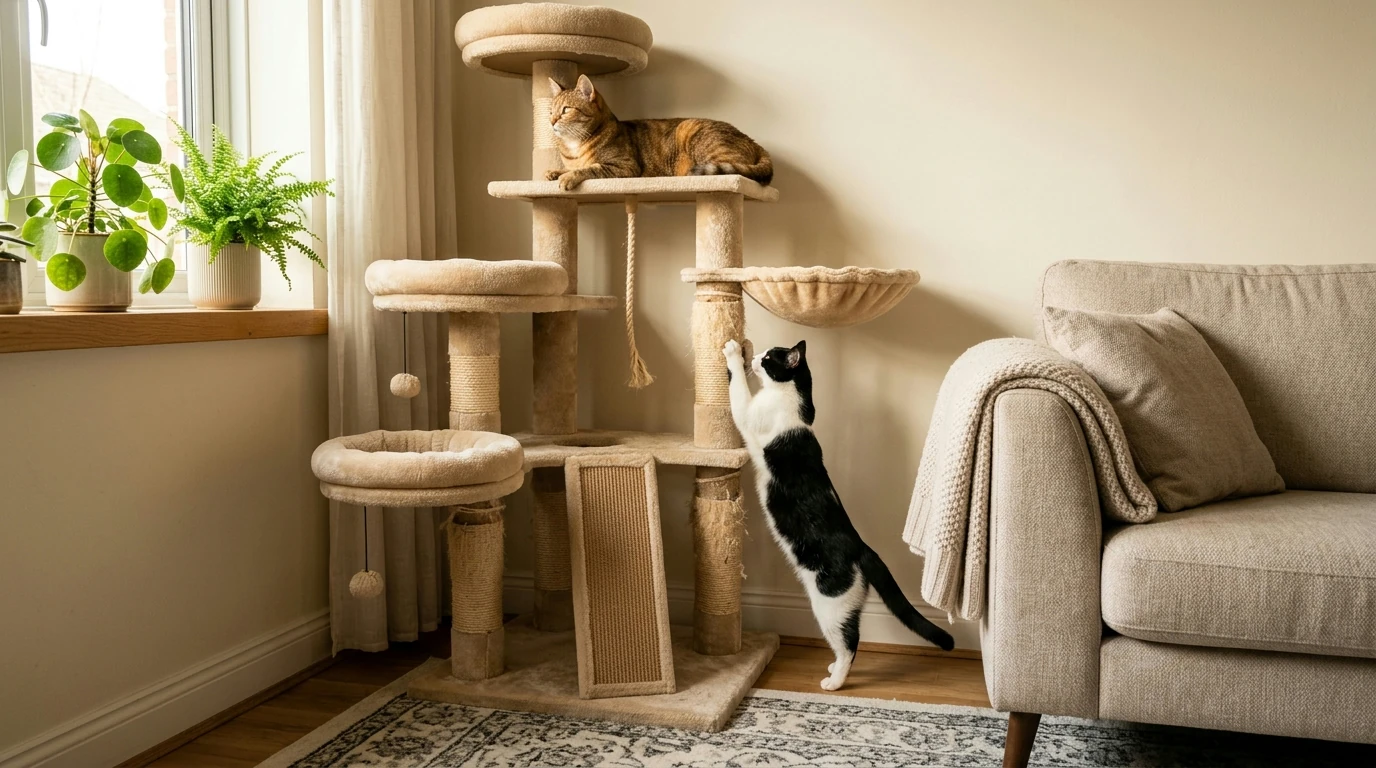 Multi-Level Cat Trees: Comfort, Stability, Scratch & Play