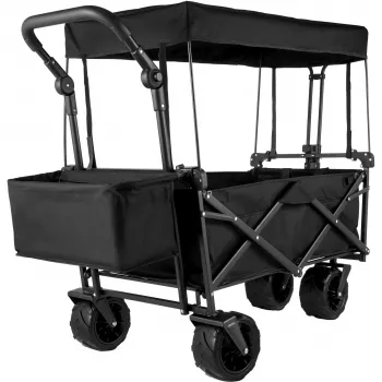 Extra-Large Collapsible Wagon with Canopy for Any Terrain